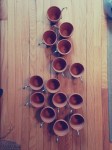 Vertical Pallet Garden Step 7 – Terra-Cotta Plant Hangers Complete