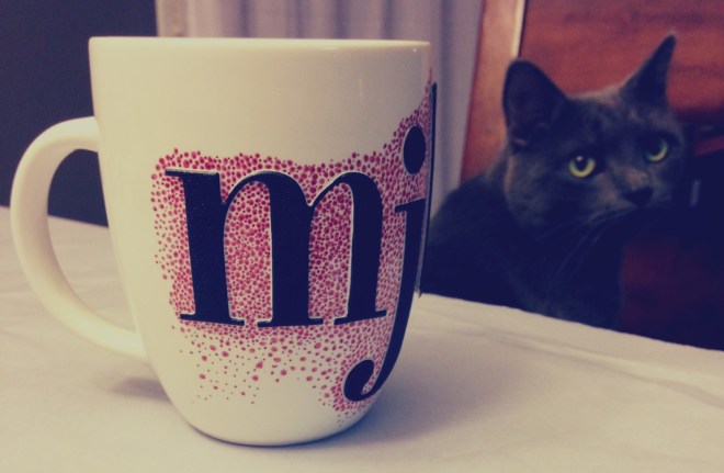 diy sharpie mugs, step 4