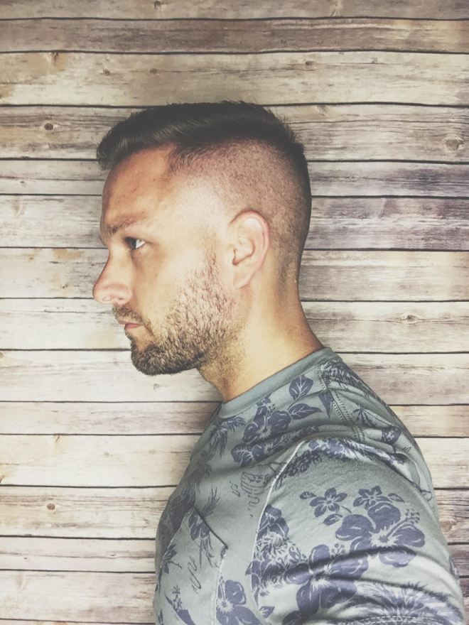 Loving the summer fade. Men's short summer haircut.