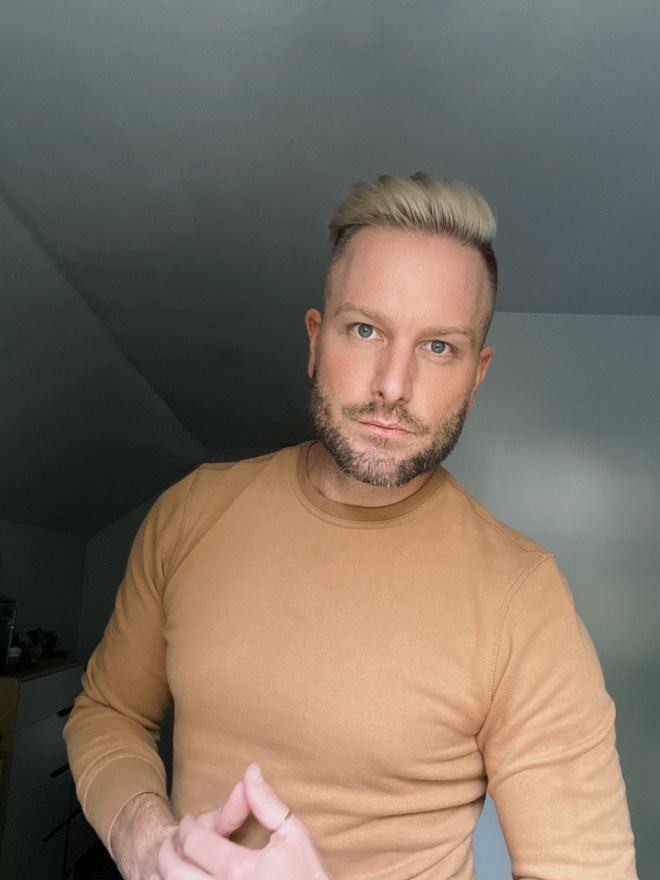 Men's Platinum Blond Hair Color